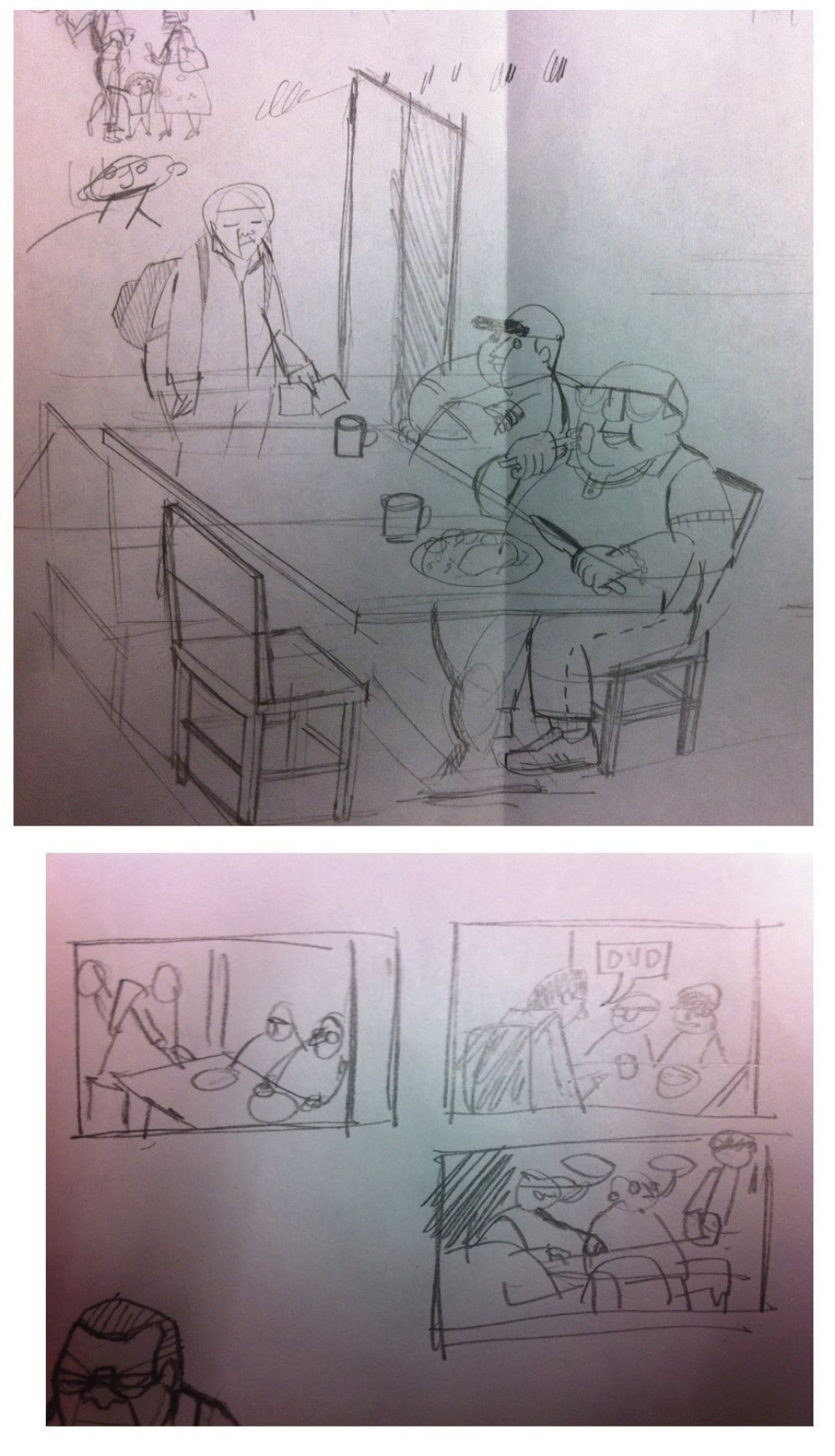 Retro Style Comic - Constructing The Composition