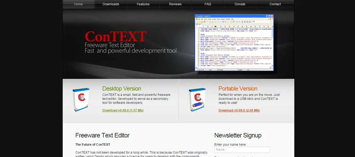 ConTEXT Free Code Editing Tool