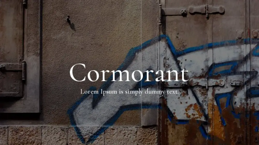 Cormorant - web safe font