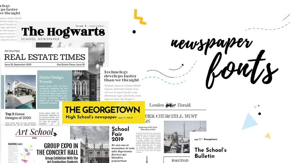 20 Free Newspaper Fonts all Designers Must Have