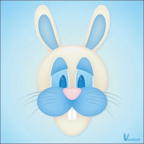 Create the face of a Goofy Bunny