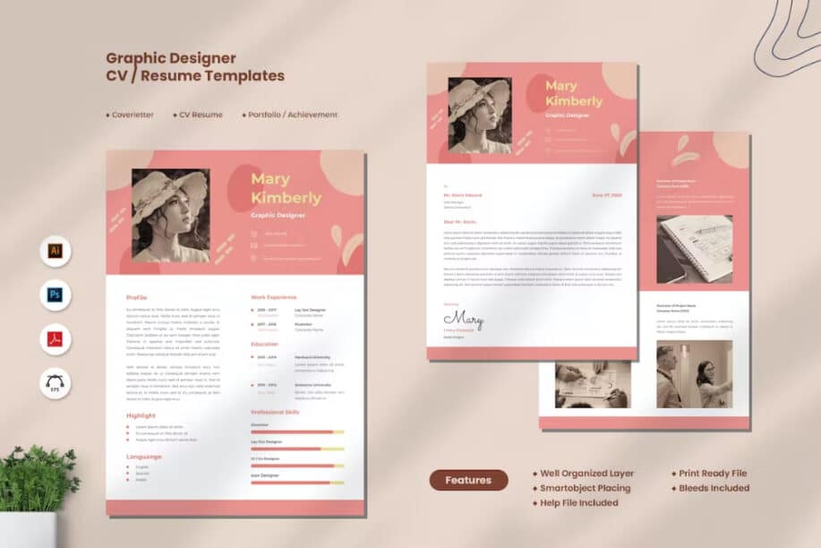 Creative Graphic Designer CV Resume