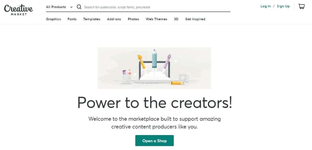 Best Websites to Sell Your Graphic Design Assets: Creative Market