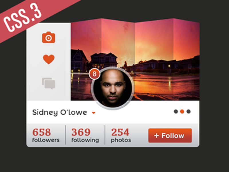 CSS3 Instawidget Script