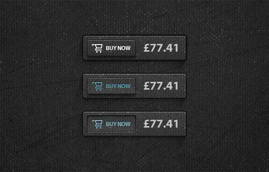 Dark Buy Now Button Free PSD