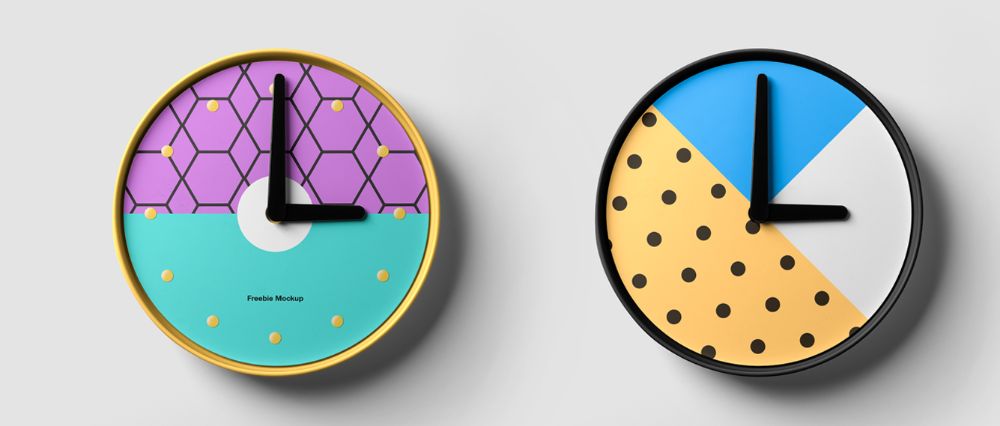 Designer Clock Mockup