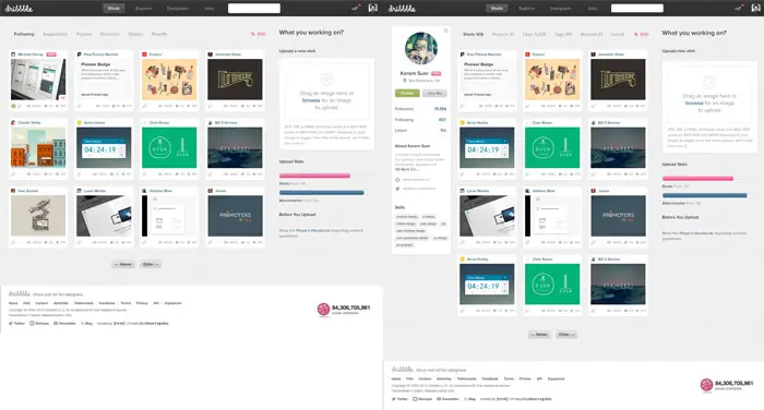 Dribbble Redesign Full