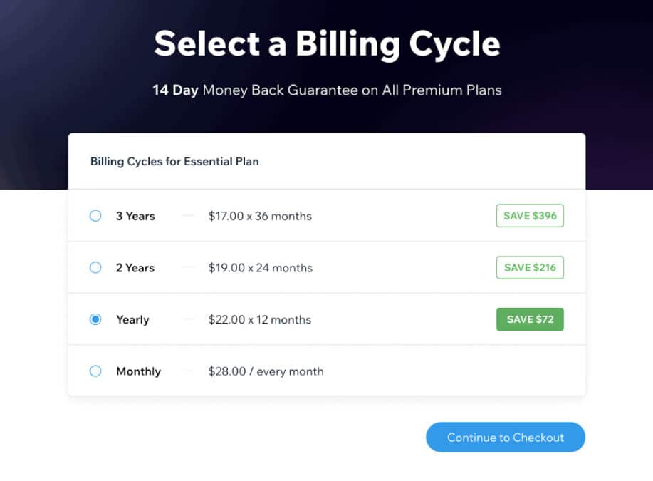 EditorX Billing Cycles