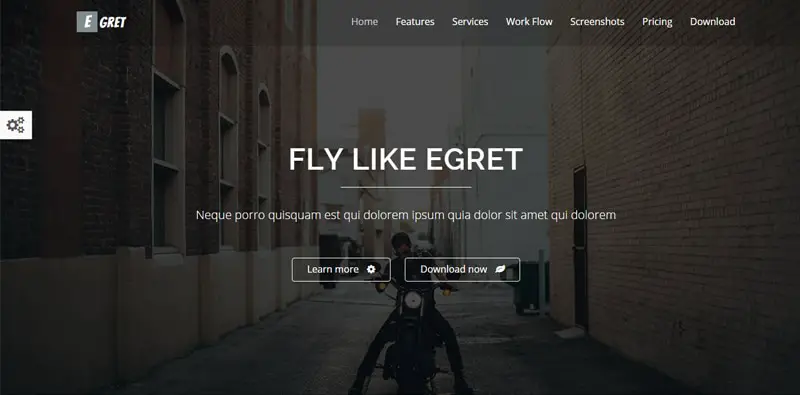 Egret---HTML5-landing-page