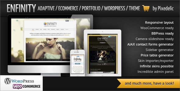 Enfinity WooCommerce Website Template