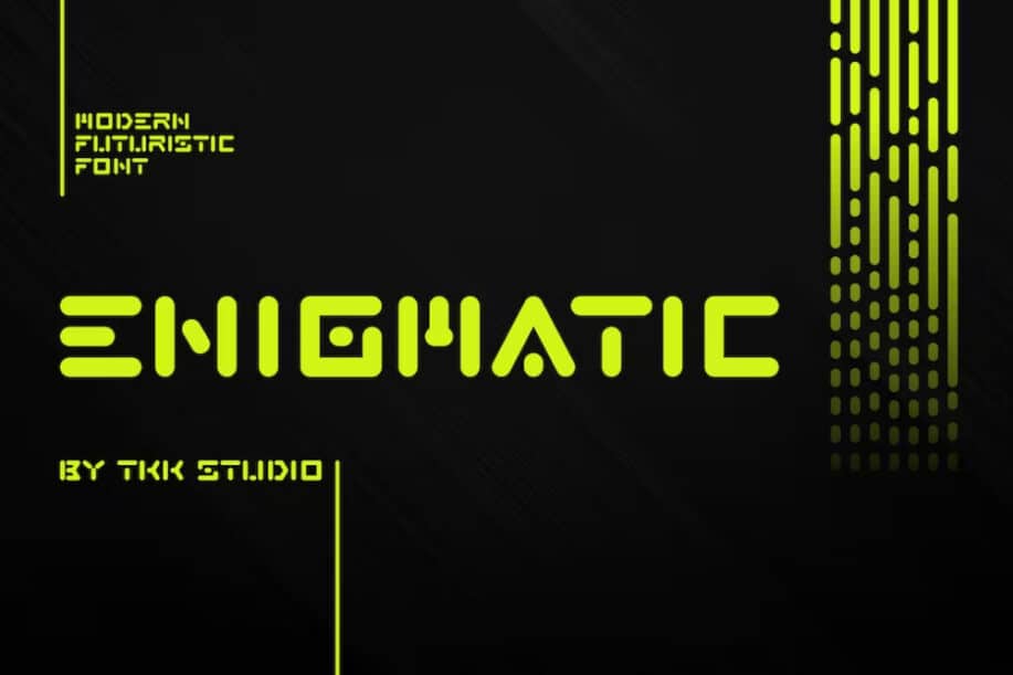 ENIGMATIC – Modern Futuristic font