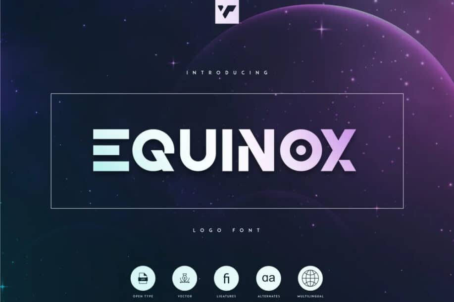 Equinox – Logo Font