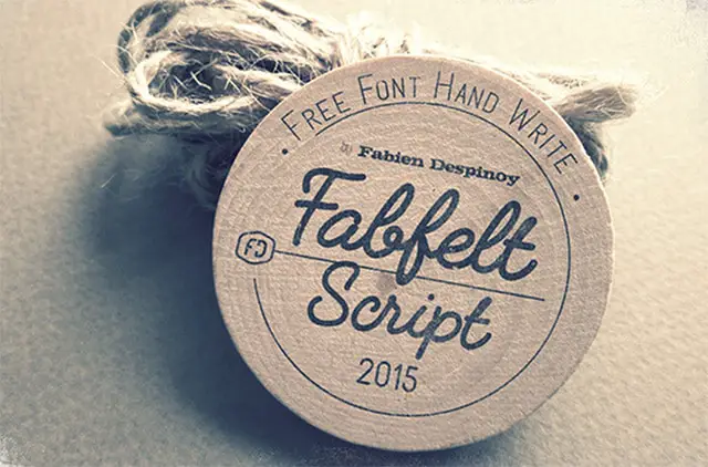 Fabfelt Script free font