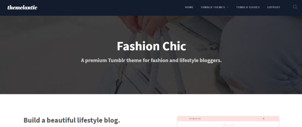 Fashion Chic Tumblr Theme