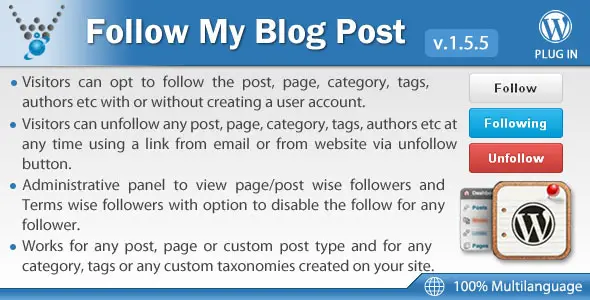 Follow My Blog Post - WordPress Plugin