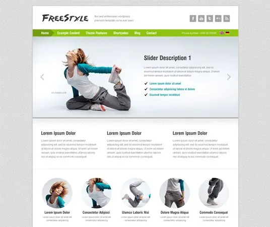 Freestyle wordpress template theme