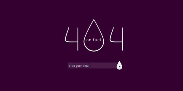 Fuel 404 page not found web and mobile template