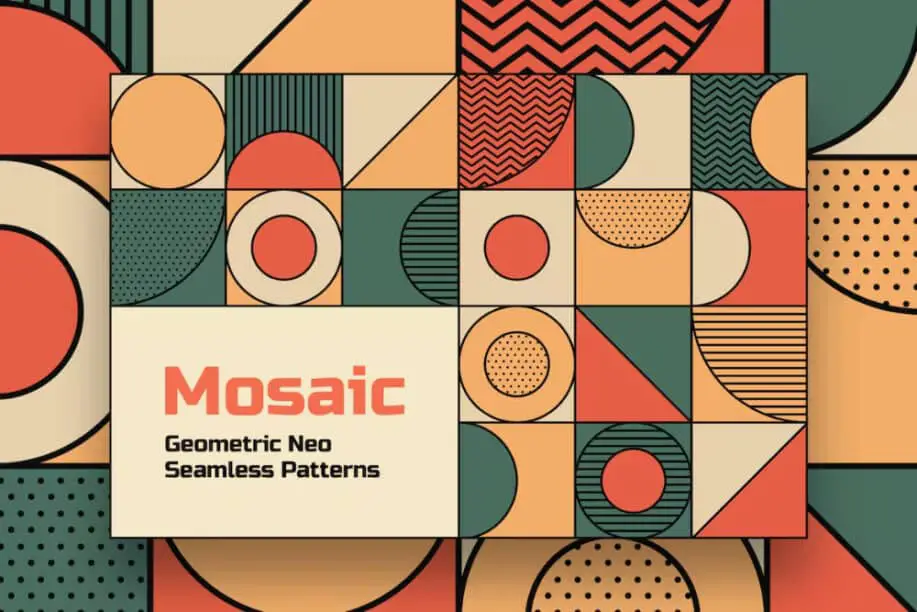 Geometric Mosaic Seamless Patterns