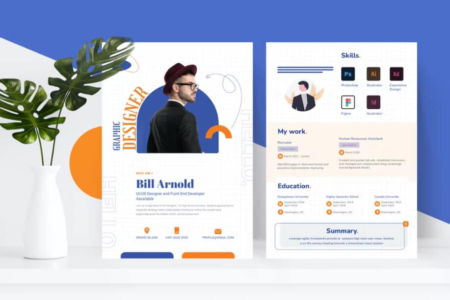 Graphic Designer CV Template (Modern)