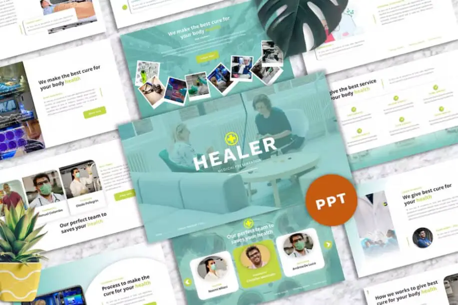 Best Nursing PowerPoint Template: Healer