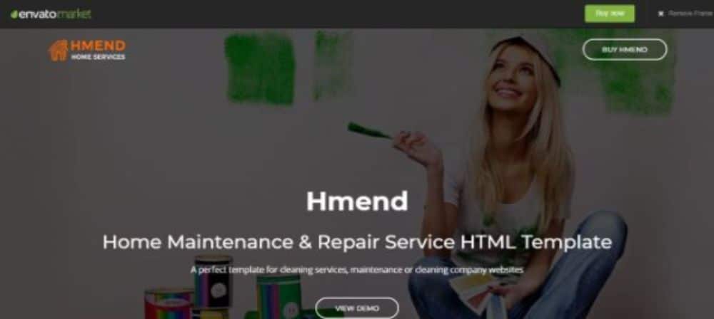 Hmend - Home Maintenance & Repair Service HTML Template