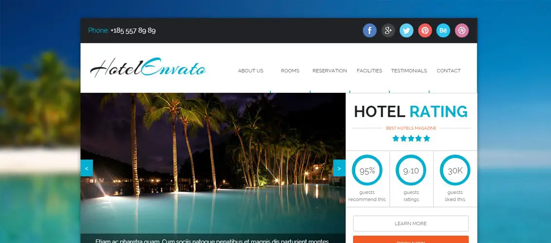 Hotel Resort Travel Agency Muse Theme