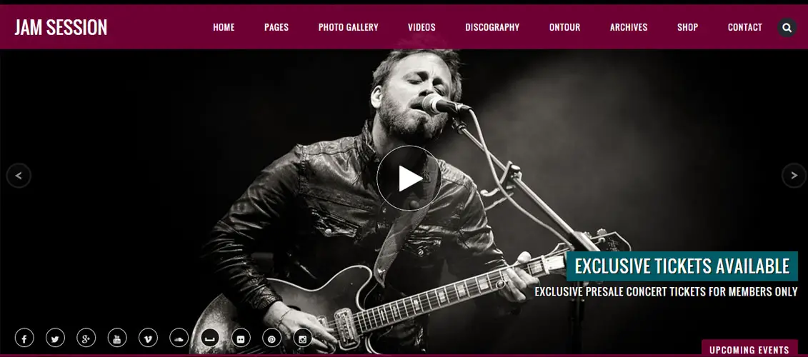 JamSession - Music & Music Band WordPress Theme