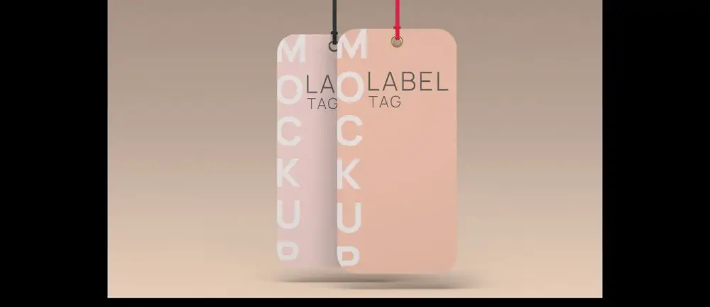 Label Tag Mockup