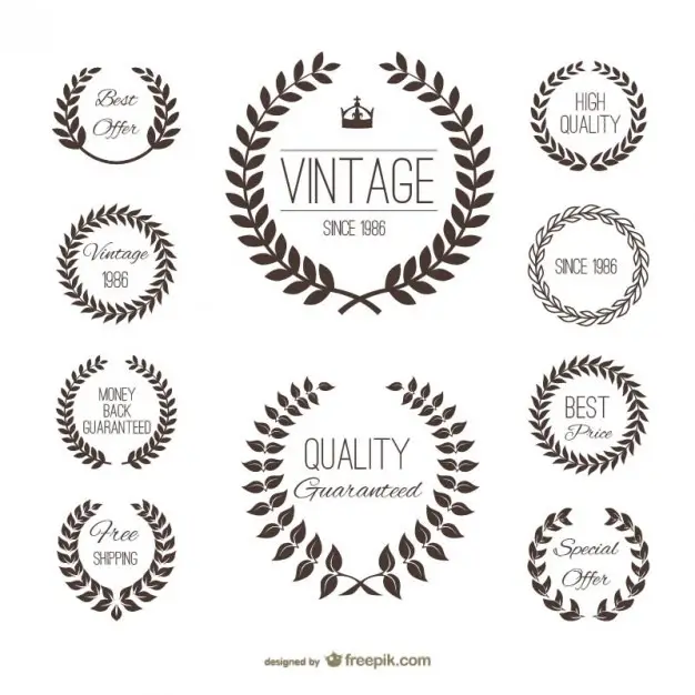 Label Free Vector Badges