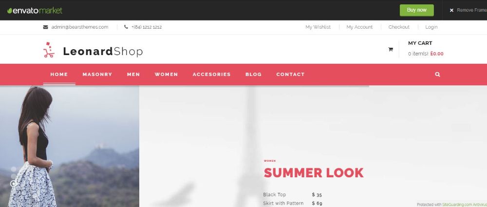 Leonard Shop WooCommerce Responsive Theme 