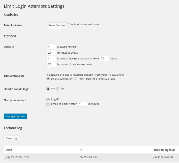 #6 - Limit Login Attempts Reloaded: WordPress Security Plugins