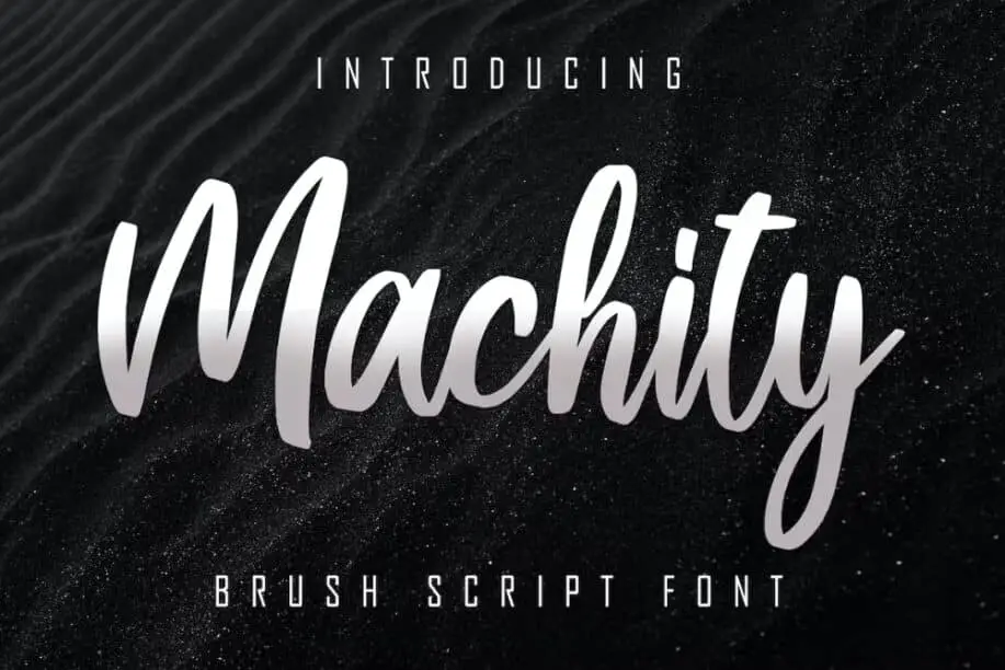 Machity - Brush Script Font