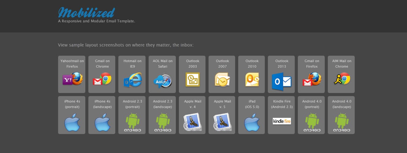 Mobilized-I - Responsive Modular Email Templates