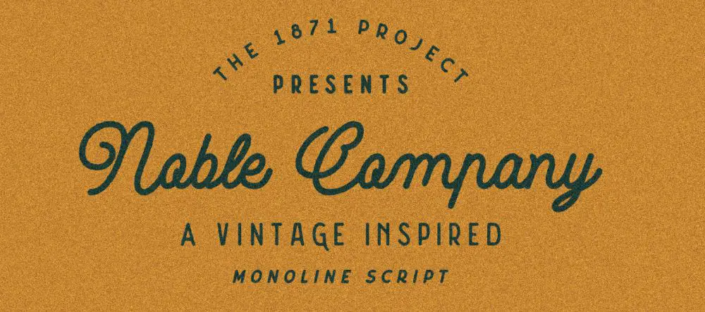 Noble Company Font