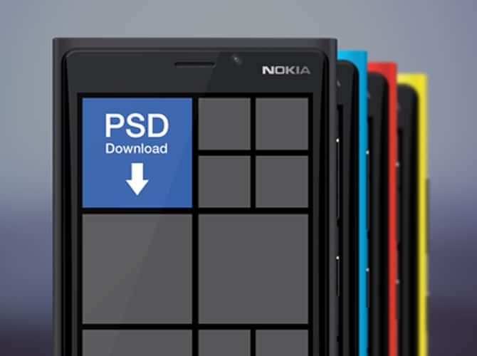 Nokia Lumia 920 Free PSD