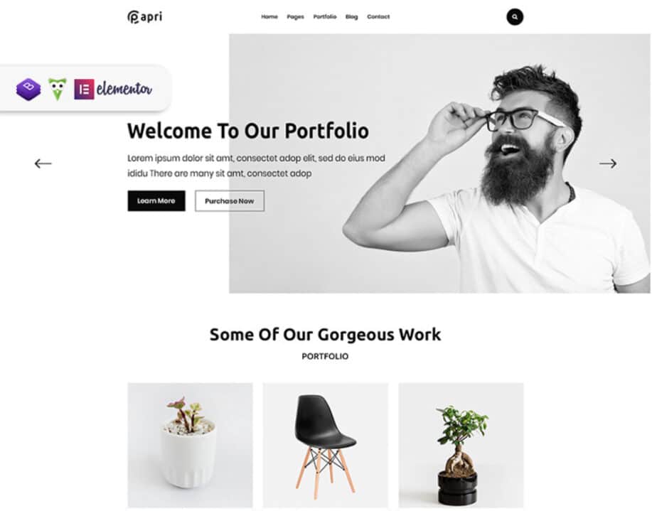 Papri - Portfolio Creative WordPress Theme