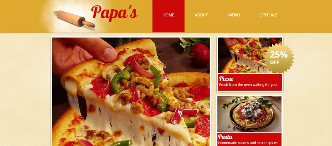 Pizzeria Website Template