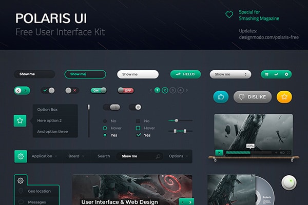 Polaris UI Kit Free PSD