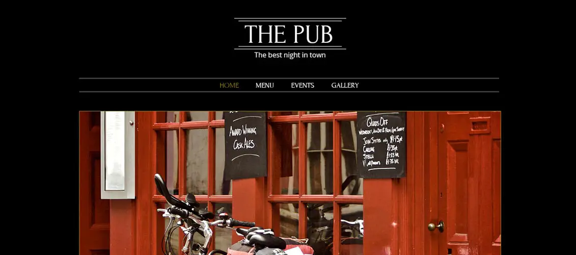 Pub and Bar Template