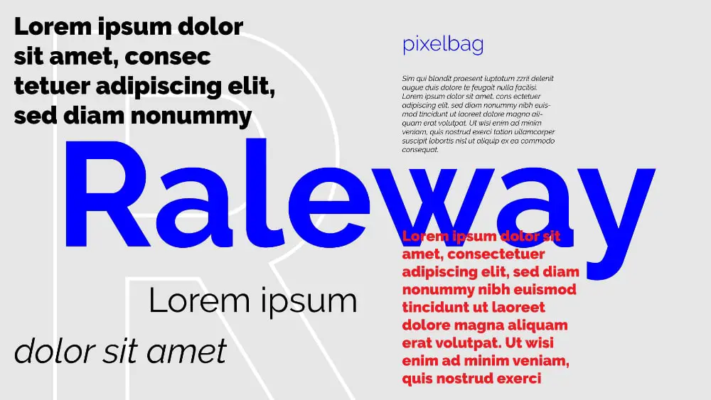 Raleway - web safe font