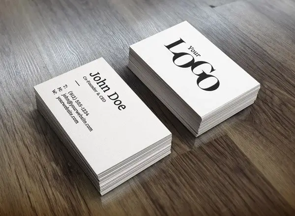 Realistic Business Card Mockup