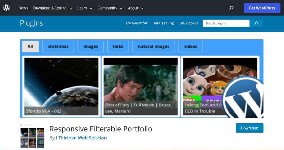 Responsive Filterable Portfolio Plugin