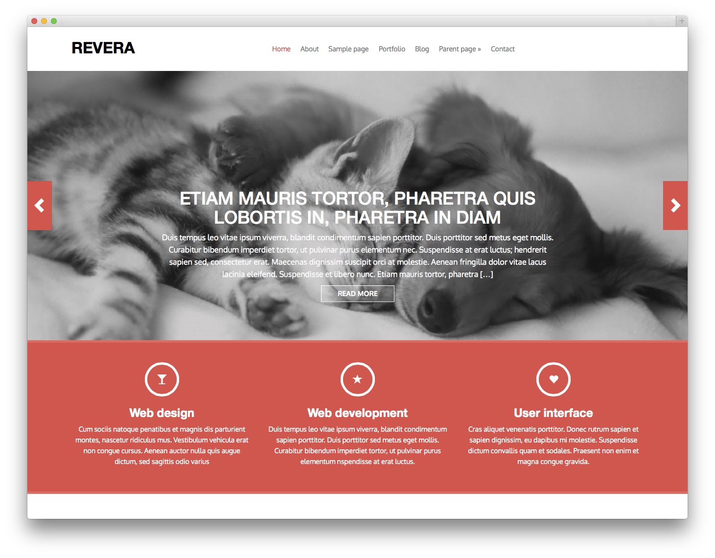 Revera Free Bootstrap WordPress Theme