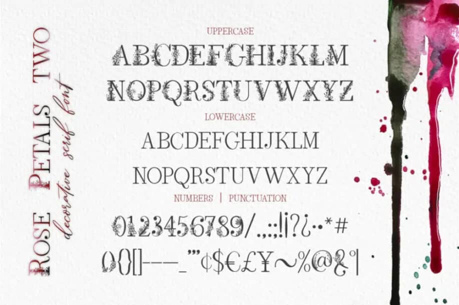 Rose Petals Font Duo