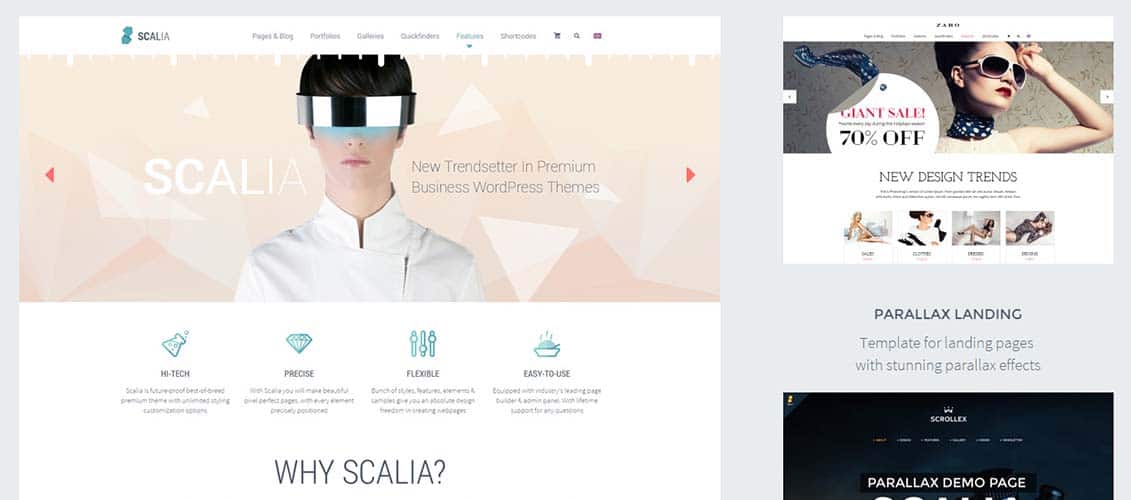 scalia wordpress theme