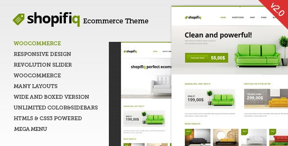 Shopifiq WooCommerce Website Template