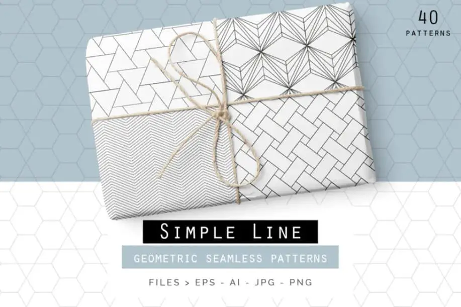 Simple Line Geometric Designs