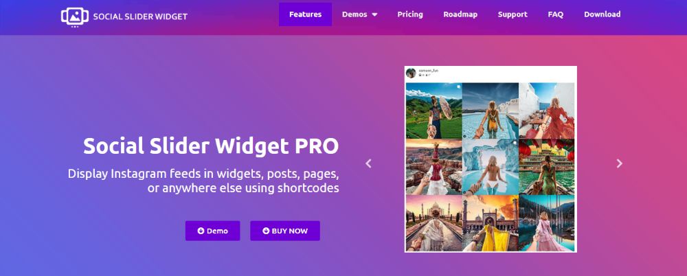 Social Slider Widget Pro