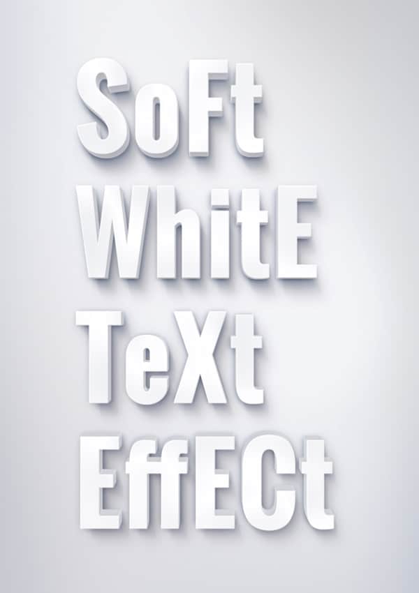 Soft White Text Effect