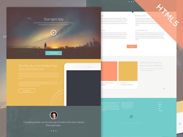 Starnight HTML5 website template